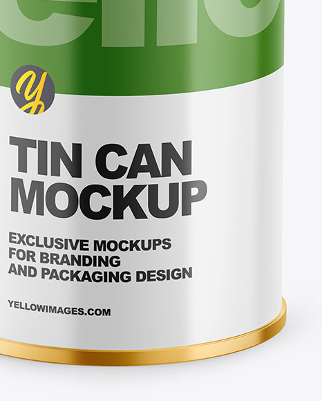 Tin Can w/ Glossy Finish Mockup