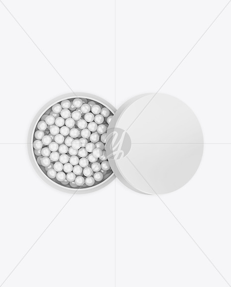 Powder Balls Mockup - Top View