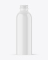 Glossy 200ml Aluminum Bottle w/ Screw Cap Mockup