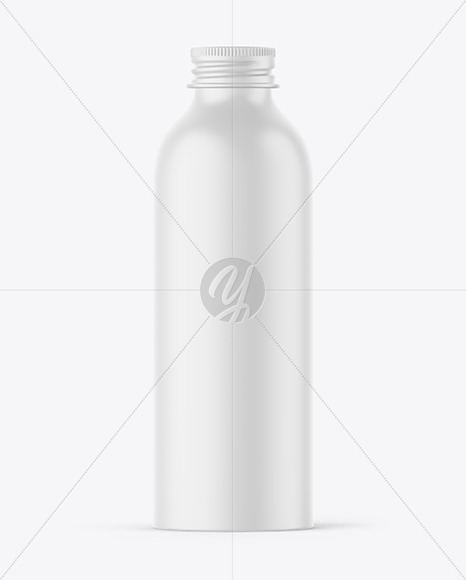 200ml Matte Aluminum Bottle w/ Screw Cap Mockup 200ml Matte Aluminum Bottle w/ Screw Cap Mockup