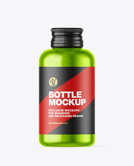 Metallic Bottle Mockup