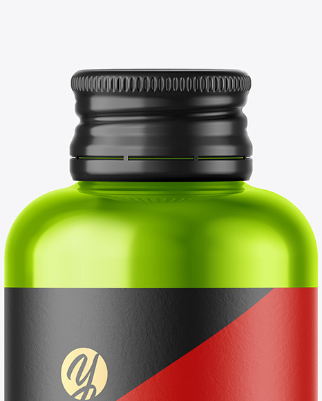 Metallic Bottle Mockup