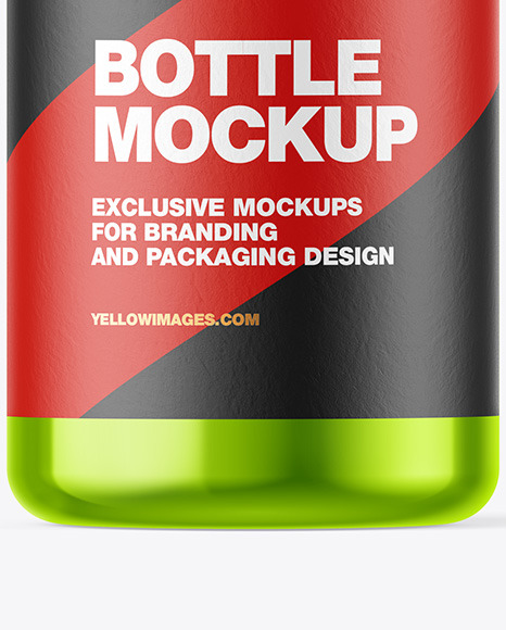 Metallic Bottle Mockup