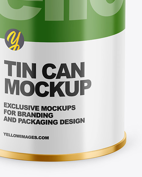 Tin Can w/ Glossy Finish Mockup