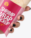 Hand w/ Shrimp Wrap Mockup