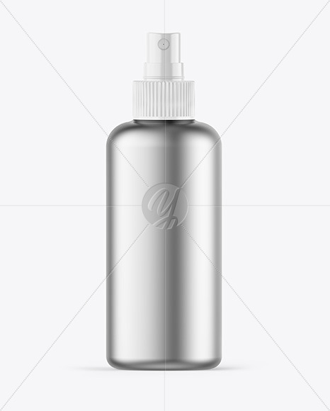 Metallic Spray Bottle Mockup