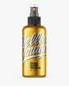 Metallic Spray Bottle Mockup