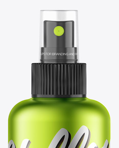 Metallic Spray Bottle Mockup