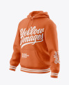 Melange Hoodie Mockup - Front Half Side View