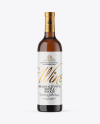 Amber Glass White Wine Bottle Mockup