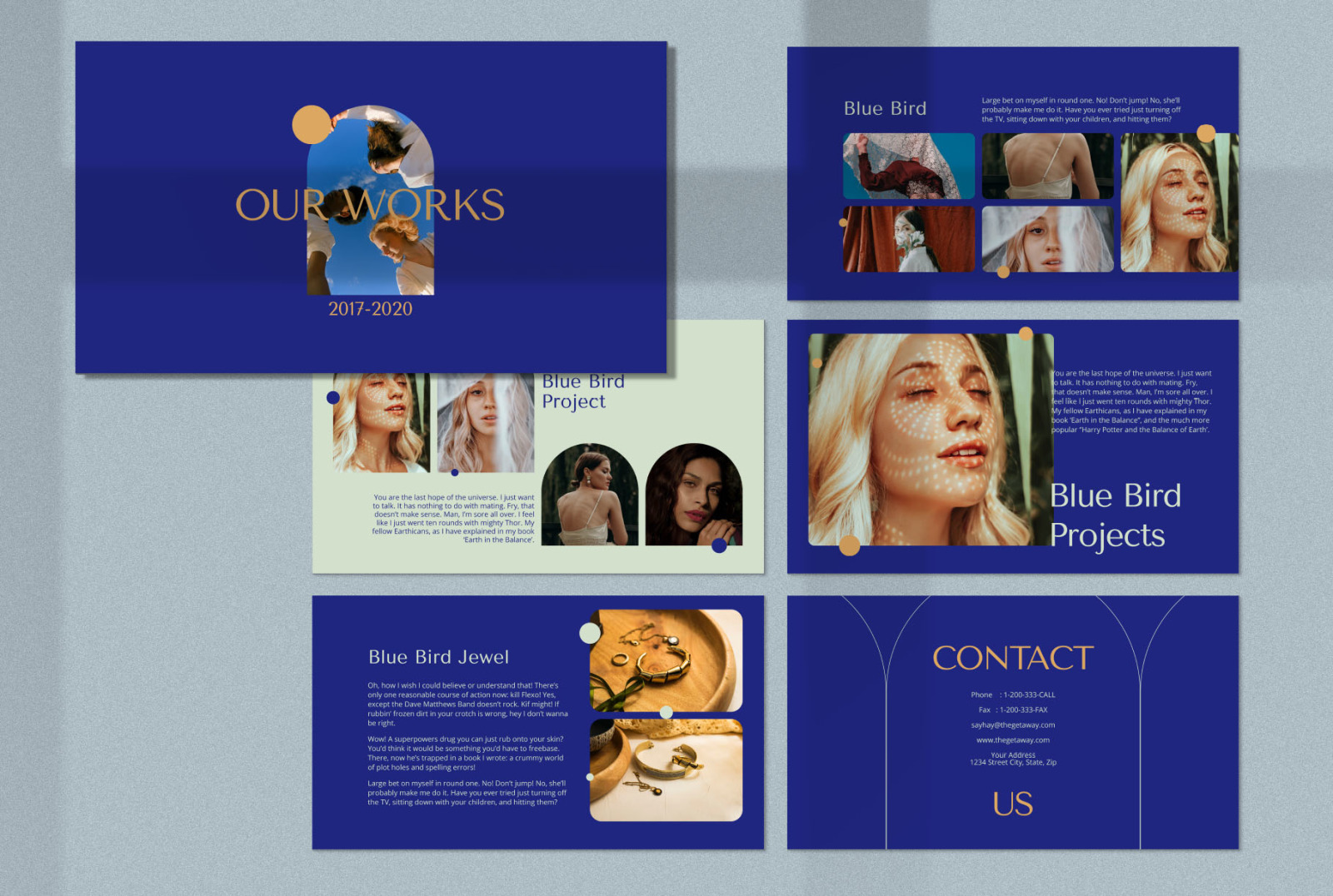 THE GETAWAY Google Slides Presentation Template THE GETAWAY Google Slides Presentation Template