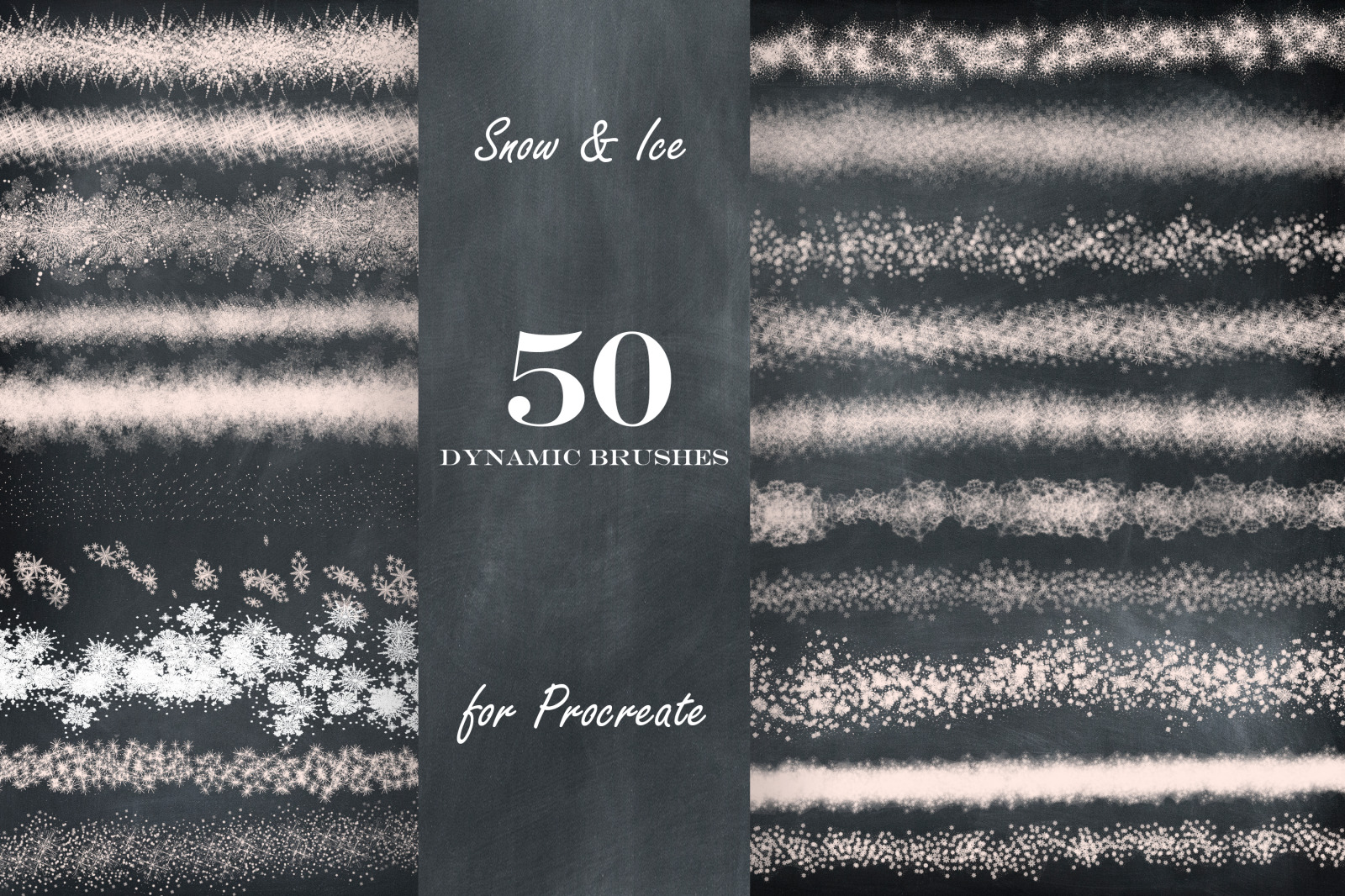 Snow &amp; Ice Procreate Brush Set