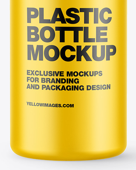 Plastic Matte Bottle Mockup