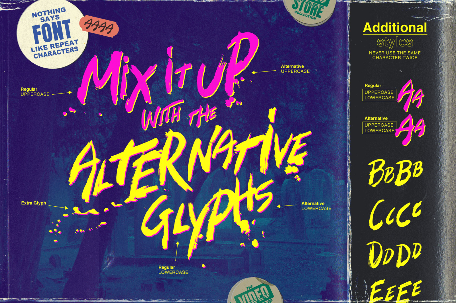 Zombie Punks: The Horror Movie Inspired Brush Font Zombie Punks: The Horror Movie Inspired Brush Font