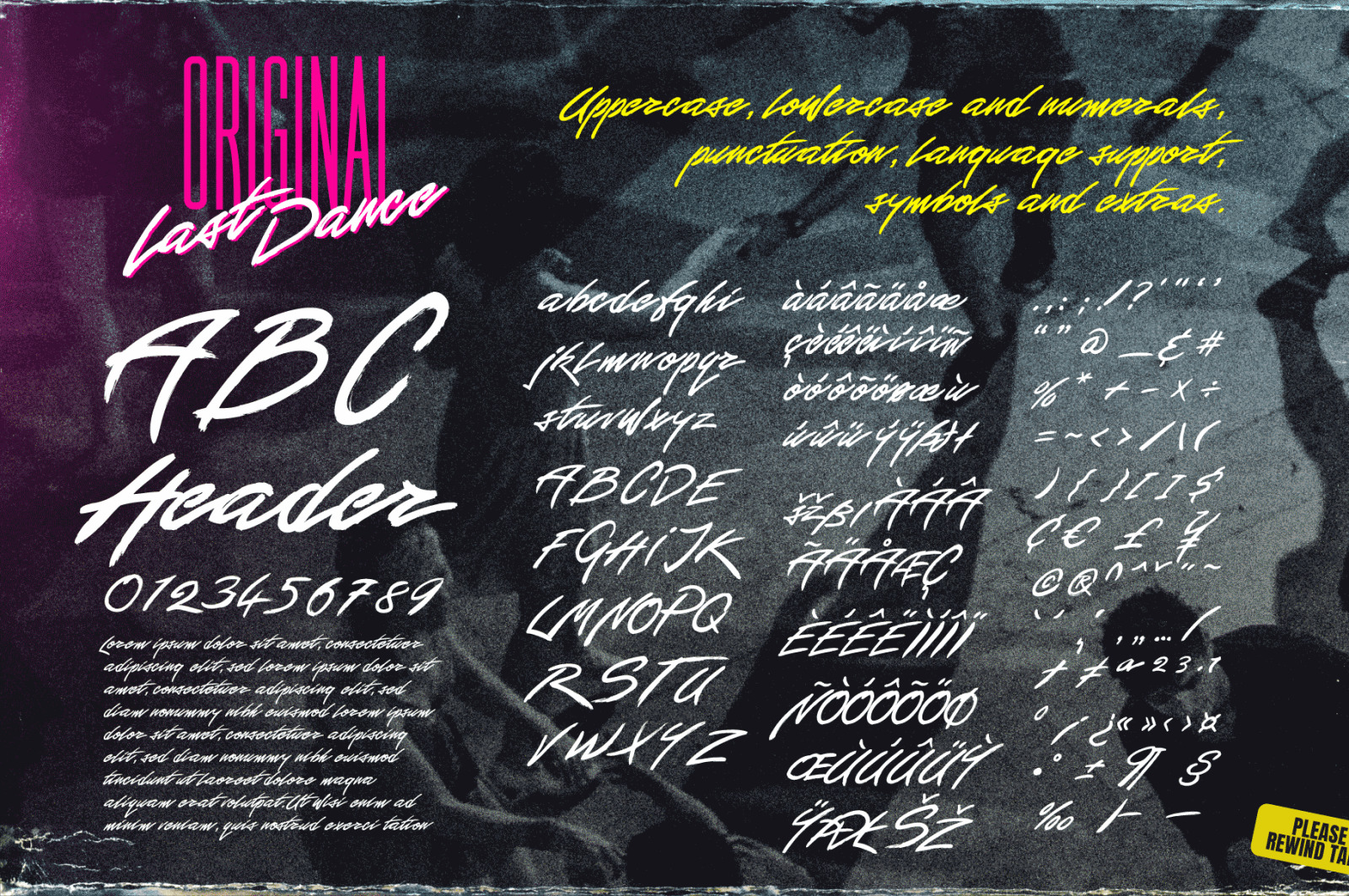 Last Dance: Redux - The 80s Feel-Good Script Font - Updated! Last Dance: Redux - The 80s Feel-Good Script Font - Updated!