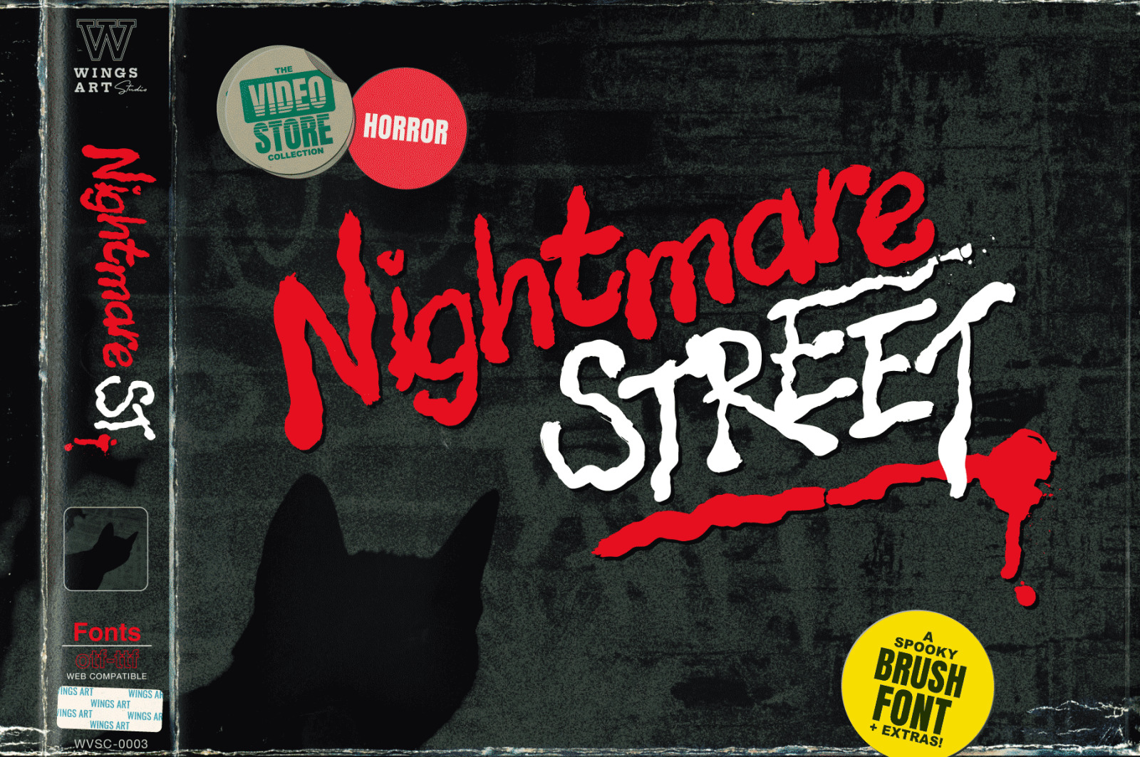 Nightmare Street: The Retro Horror Movie Font