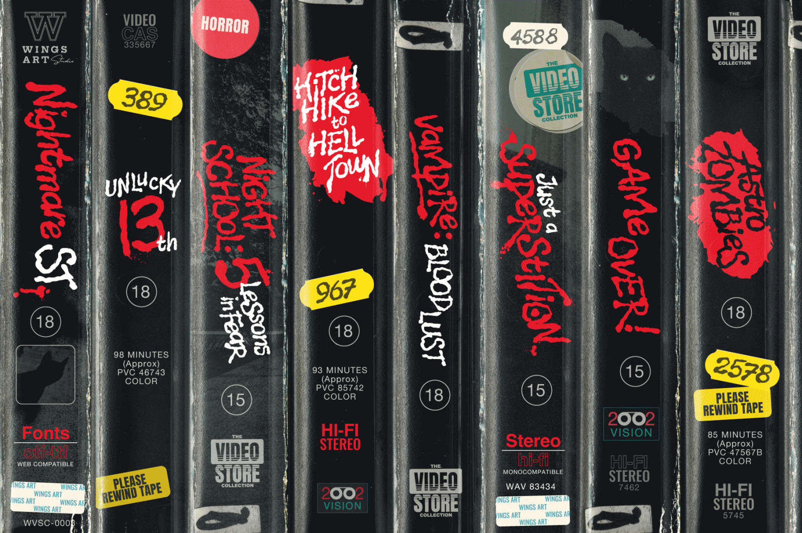 Nightmare Street: The Retro Horror Movie Font