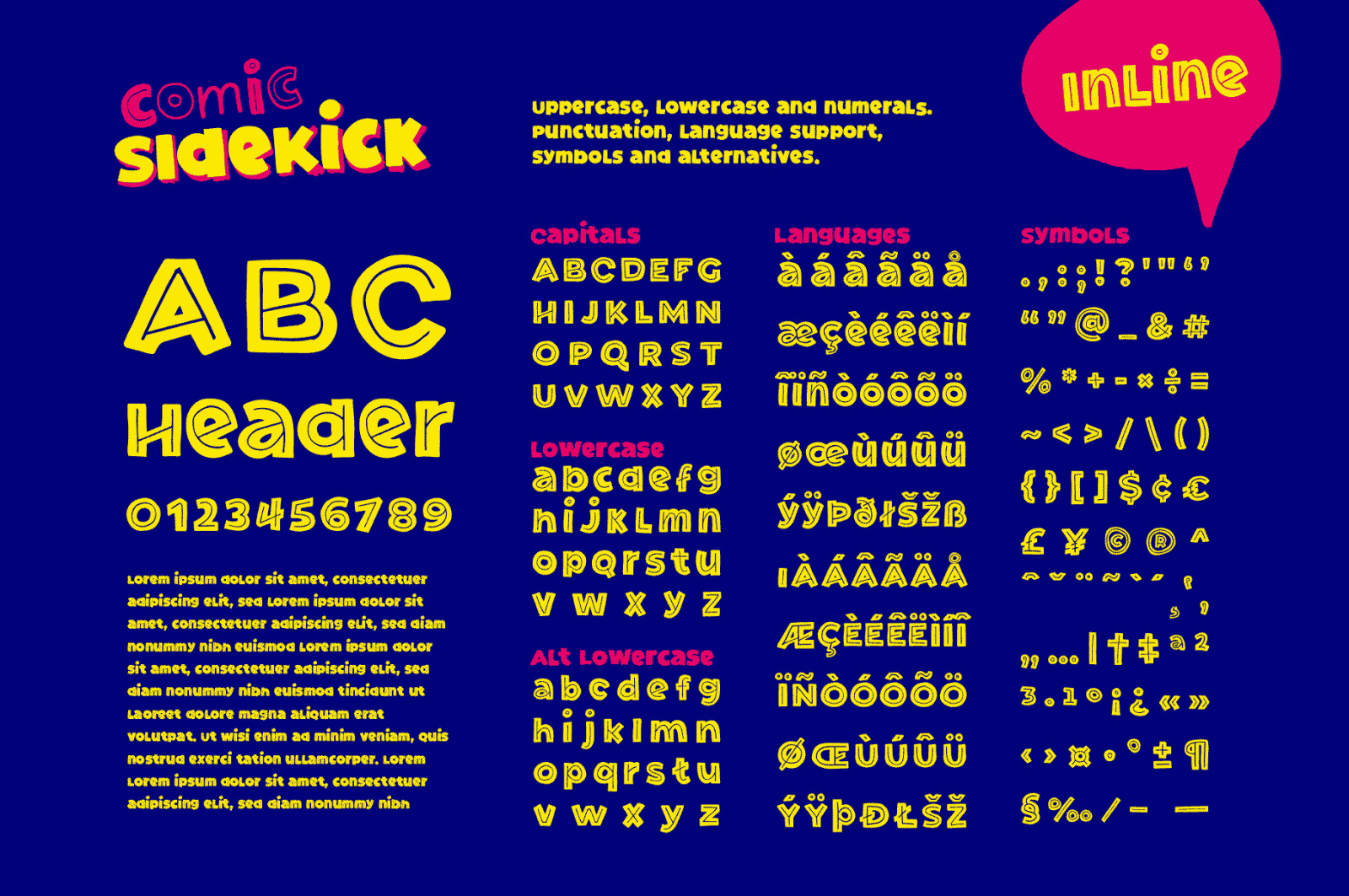 Comic Sidekick: A Screwball Comedy Font Family