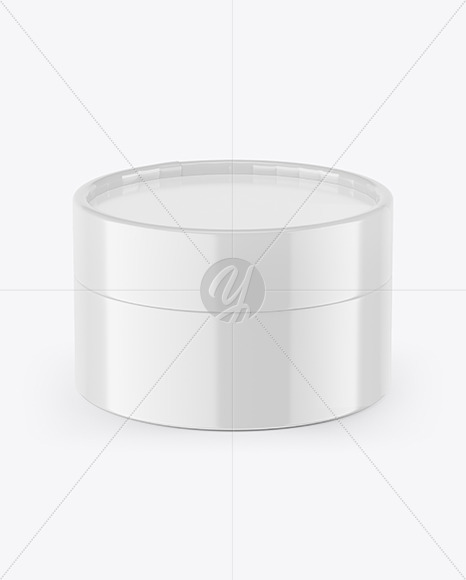 Glossy Cosmetic Jar Mockup