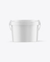 Glossy Plastic Bucket Mockup