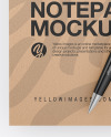 Notepad With Pen Mockup