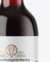 Clear Glass Red Wine Bottle Mockup Clear Glass Red Wine Bottle Mockup