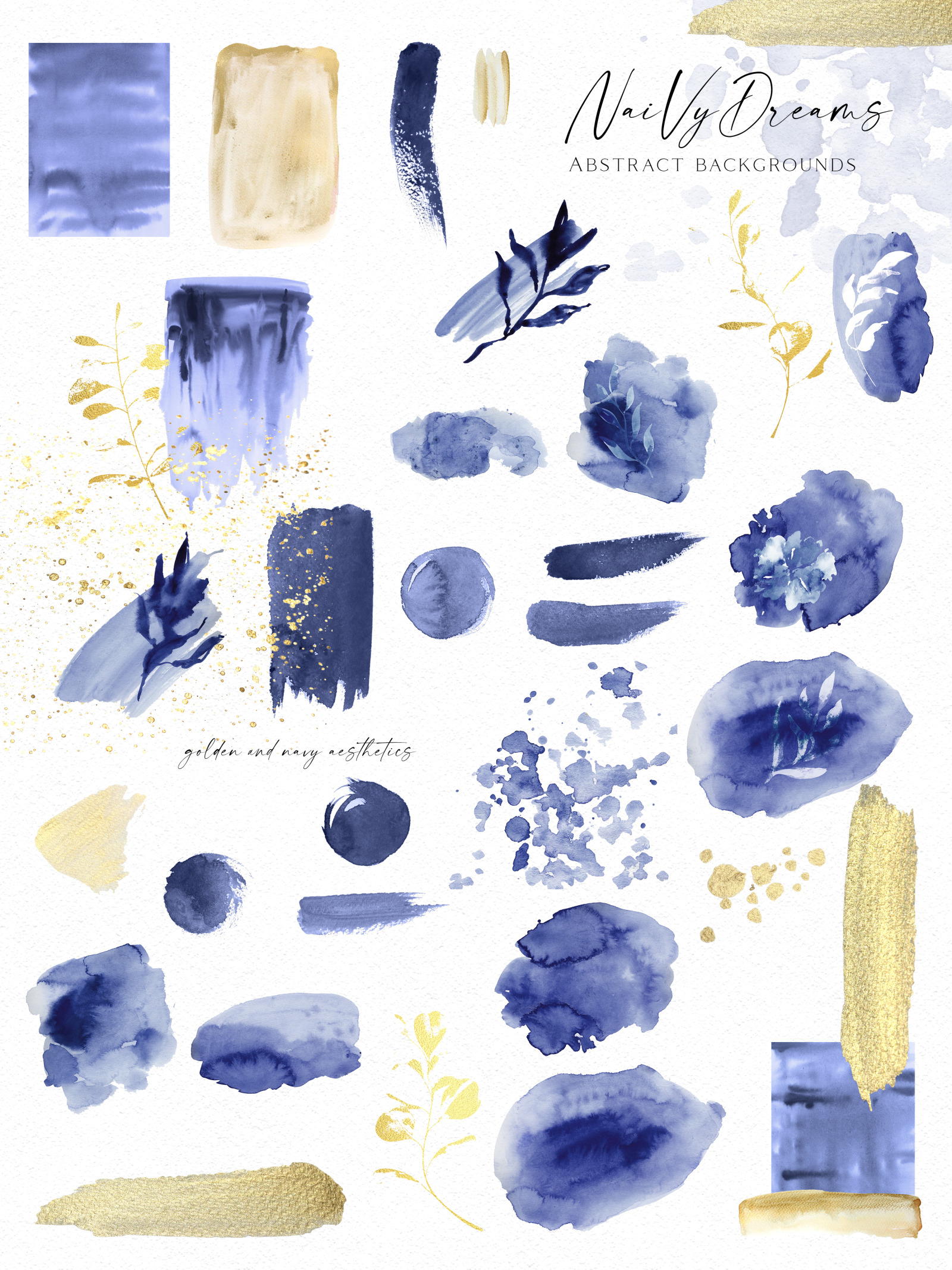 Navy blue watercolor graphics for wedding invitations, wedding templates, social media, instagram, W Navy blue watercolor graphics for wedding invitations, wedding templates, social media, instagram, W