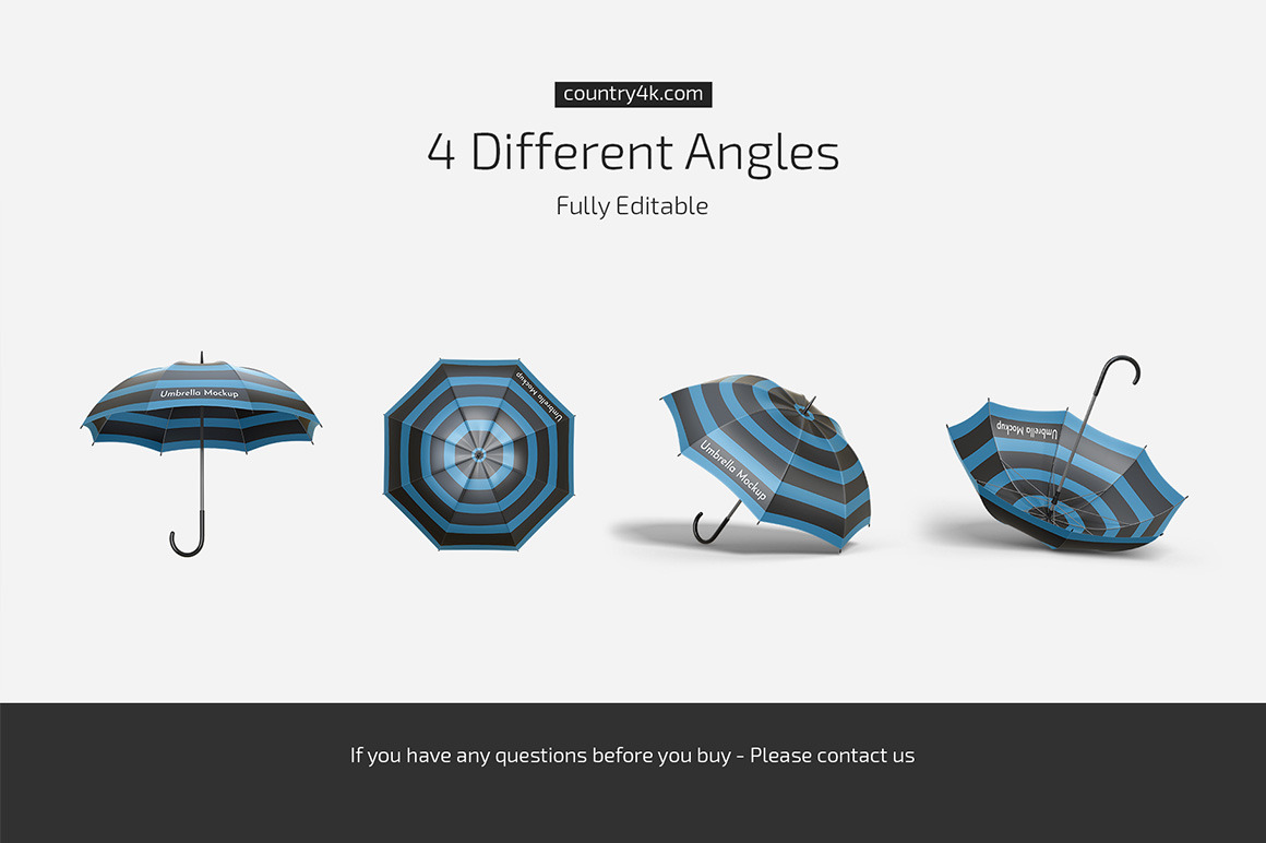 Umbrella Mockup Set Umbrella Mockup Set