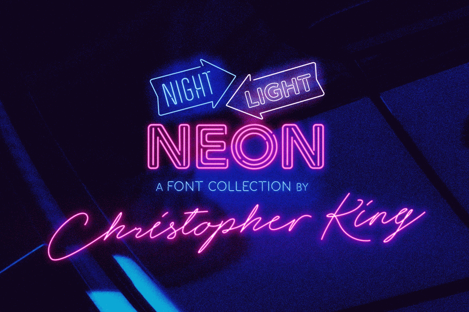 Night Light: The Complete Neon Font Collection