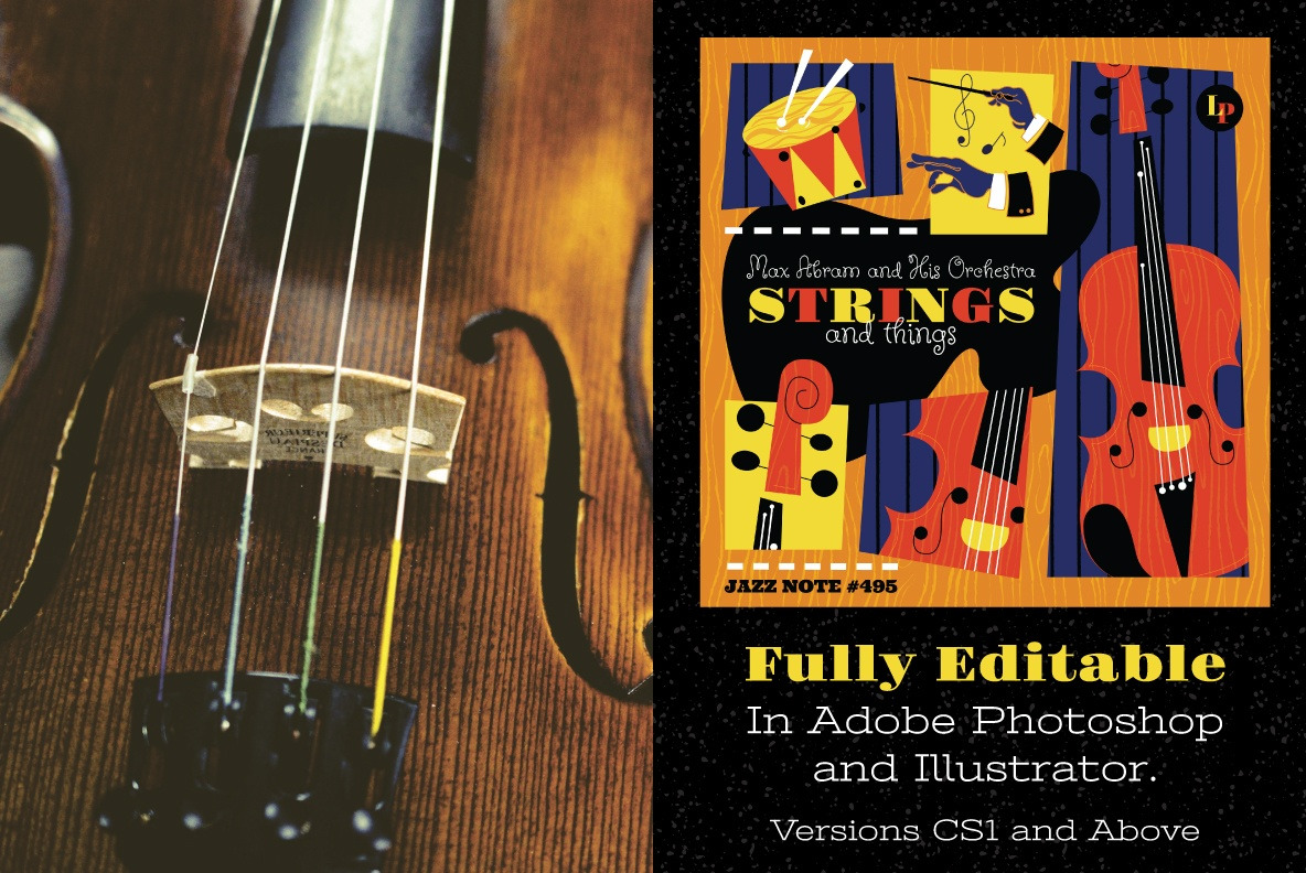 Musical : Jazz Inspired Instrument Illustration Collection Musical : Jazz Inspired Instrument Illustration Collection