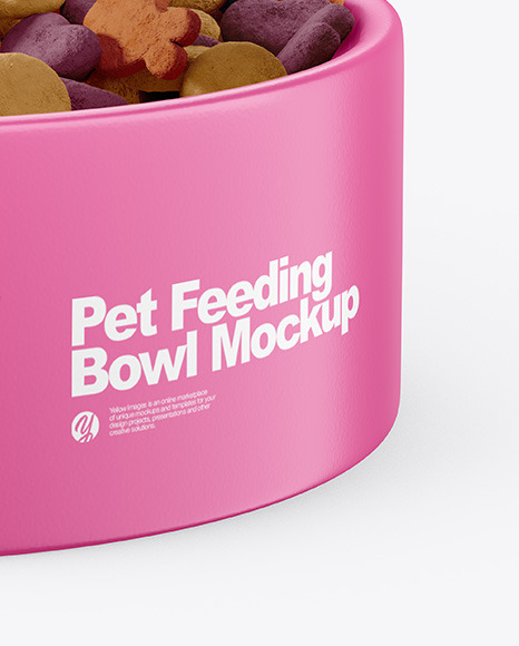 Pet Feeding Bowl Mockup