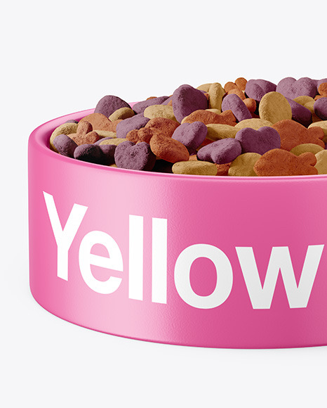 Pet Feeding Bowl Mockup