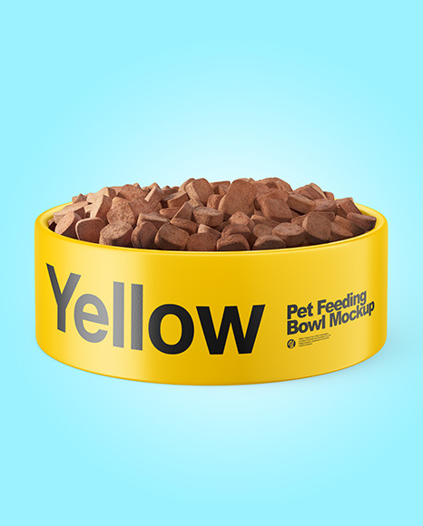 Pet Feeding Bowl Mockup