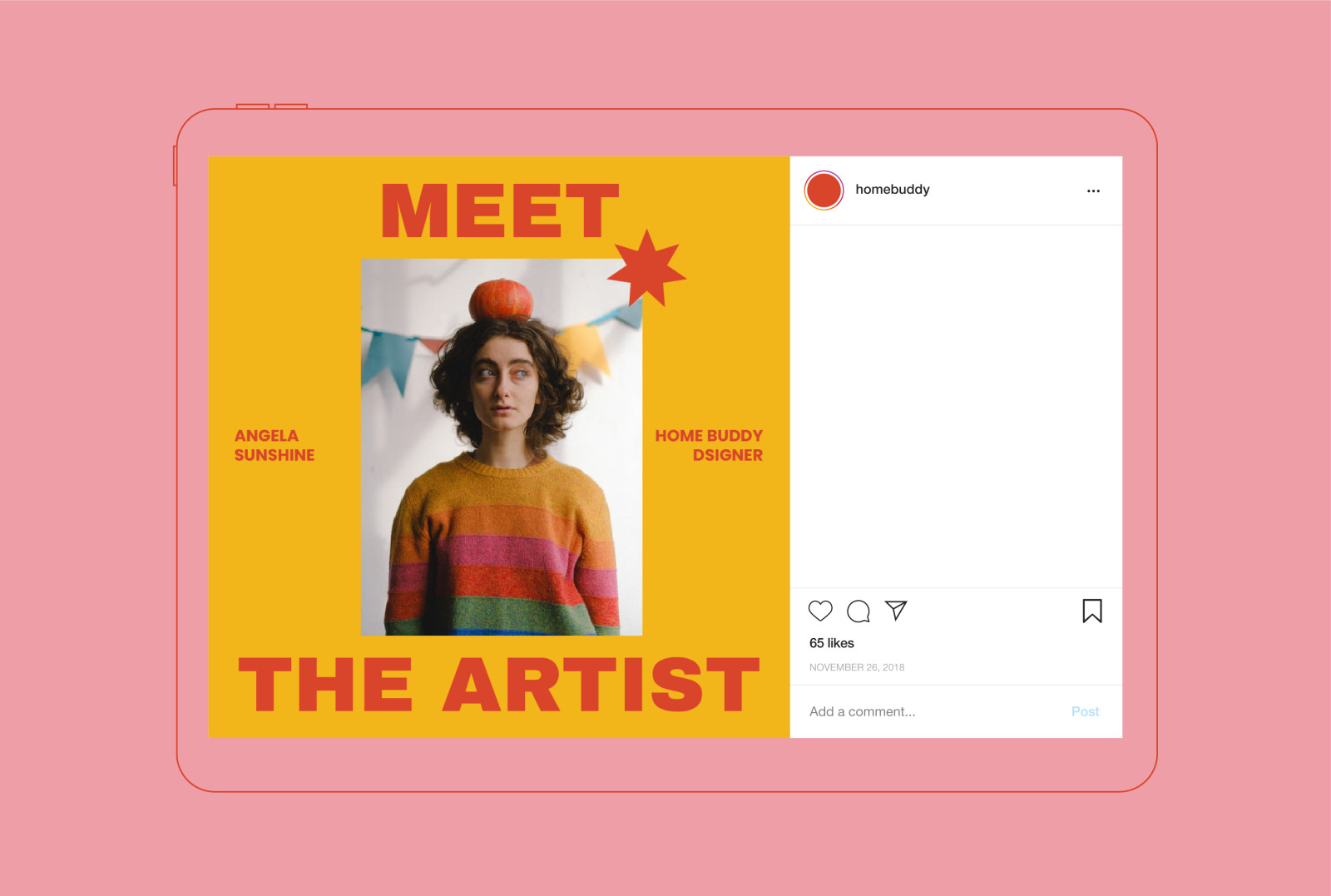 HOMEBUDDY Colorful Instagram Templates - Posts &amp; Stories