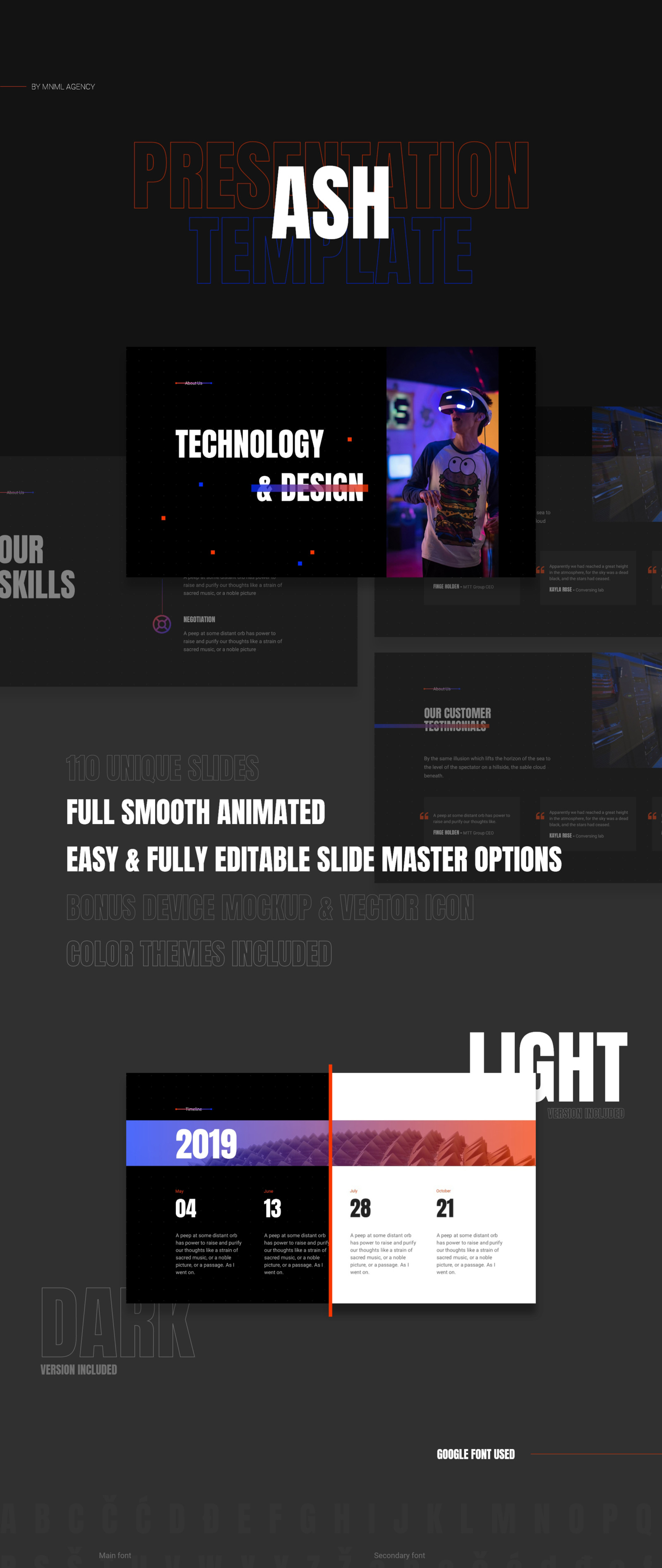 Ash Presentation - Smooth Animated PowerPoint Template