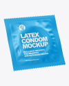 Two Matte Condom Packaging Mockup