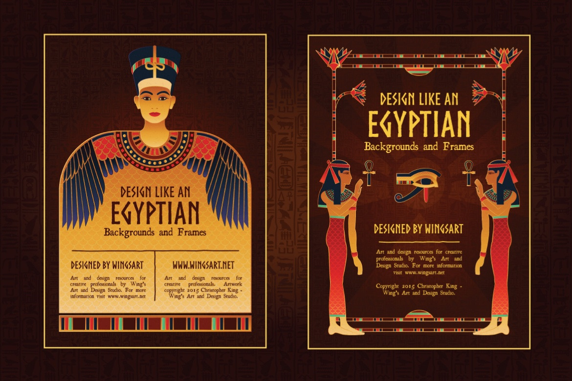 Antique Egyptian Design Templates Antique Egyptian Design Templates