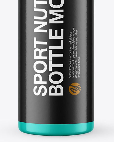 25ml Glossy Sport Nutrition Bottle Mockup