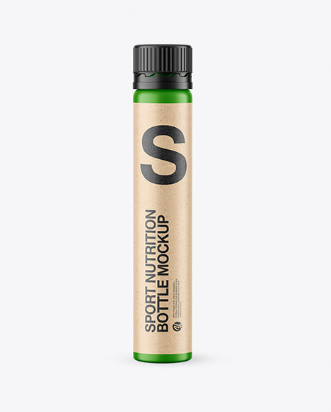 25ml Matte Sport Nutrition Bottle Mockup