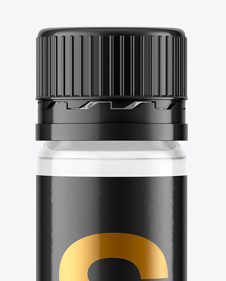 25ml Clear Sport Nutrition Bottle Mockup