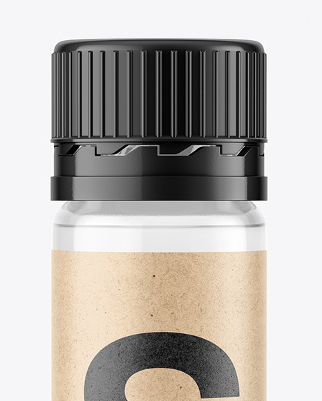 25ml Clear Sport Nutrition Bottle Mockup