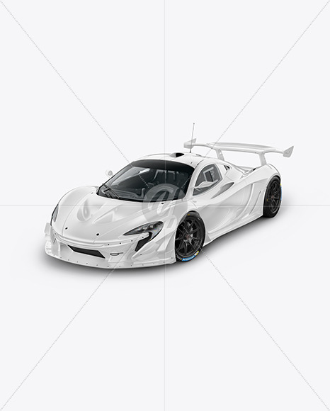 Sport Car Mockup - Half Side View