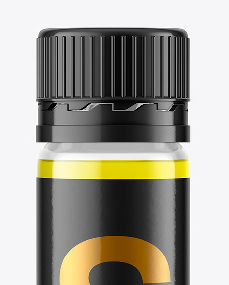 25ml Clear Sport Nutrition Bottle Mockup