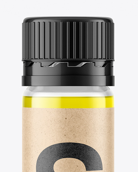 25ml Clear Sport Nutrition Bottle Mockup