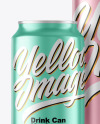 Two Matte Metallic Drink Cans Mockup