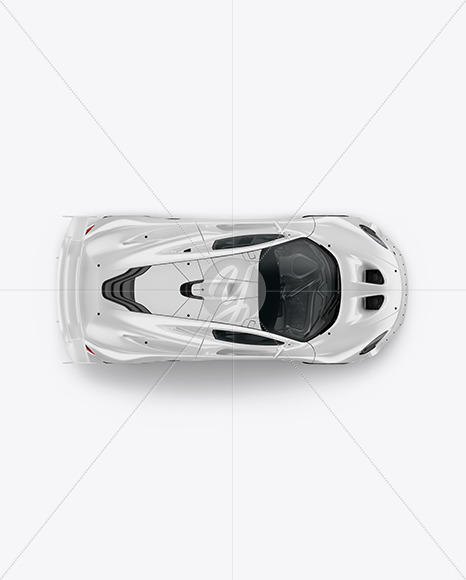 Sport Car Mockup - Top View