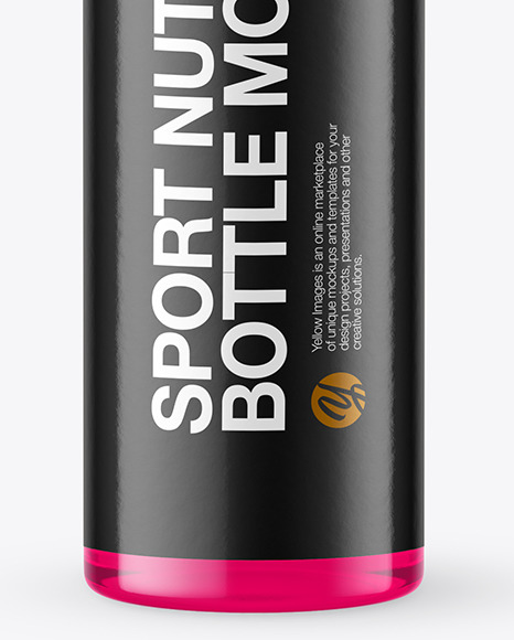 25ml Plastic Sport Nutrition Bottle Mockup