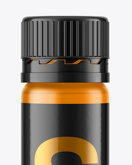 25ml Plastic Frosted Sport Nutrition Bottle Mockup