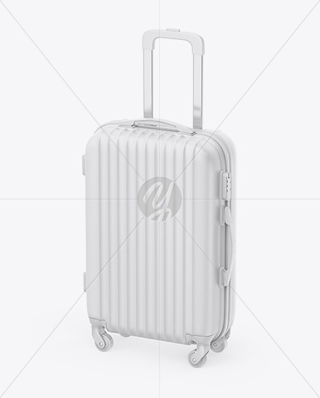 Travel Suitcase Mockup - Half Side View