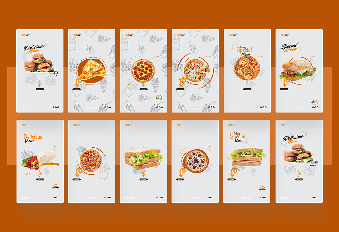 Fast Food Instagram Post and Story Template